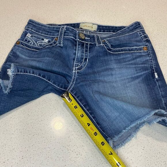 Big Star Stretch Denim Shorts Women’s Size 27 EUC - Picture 5 of 10